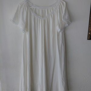 White nylon nightgown